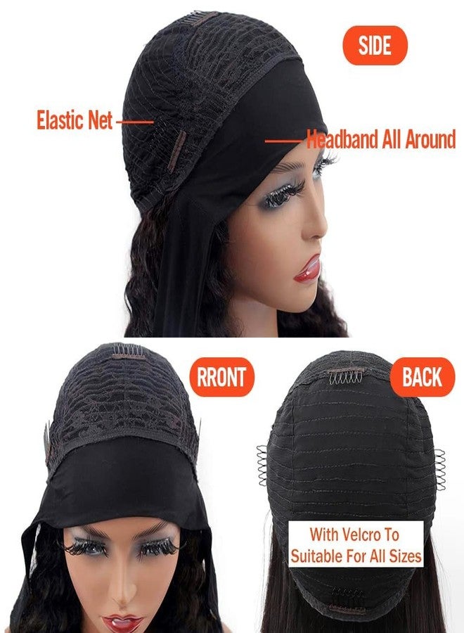XSY Headband Wig Human Hair Kinky Curly 99J Burgundy Headband Wigs for Black Women Deep Curly Human Hair Wigs None Lace Front Wig 150% Density 18 Inch - Image 2